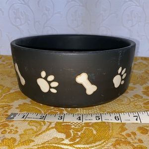 Dog bowl pottery